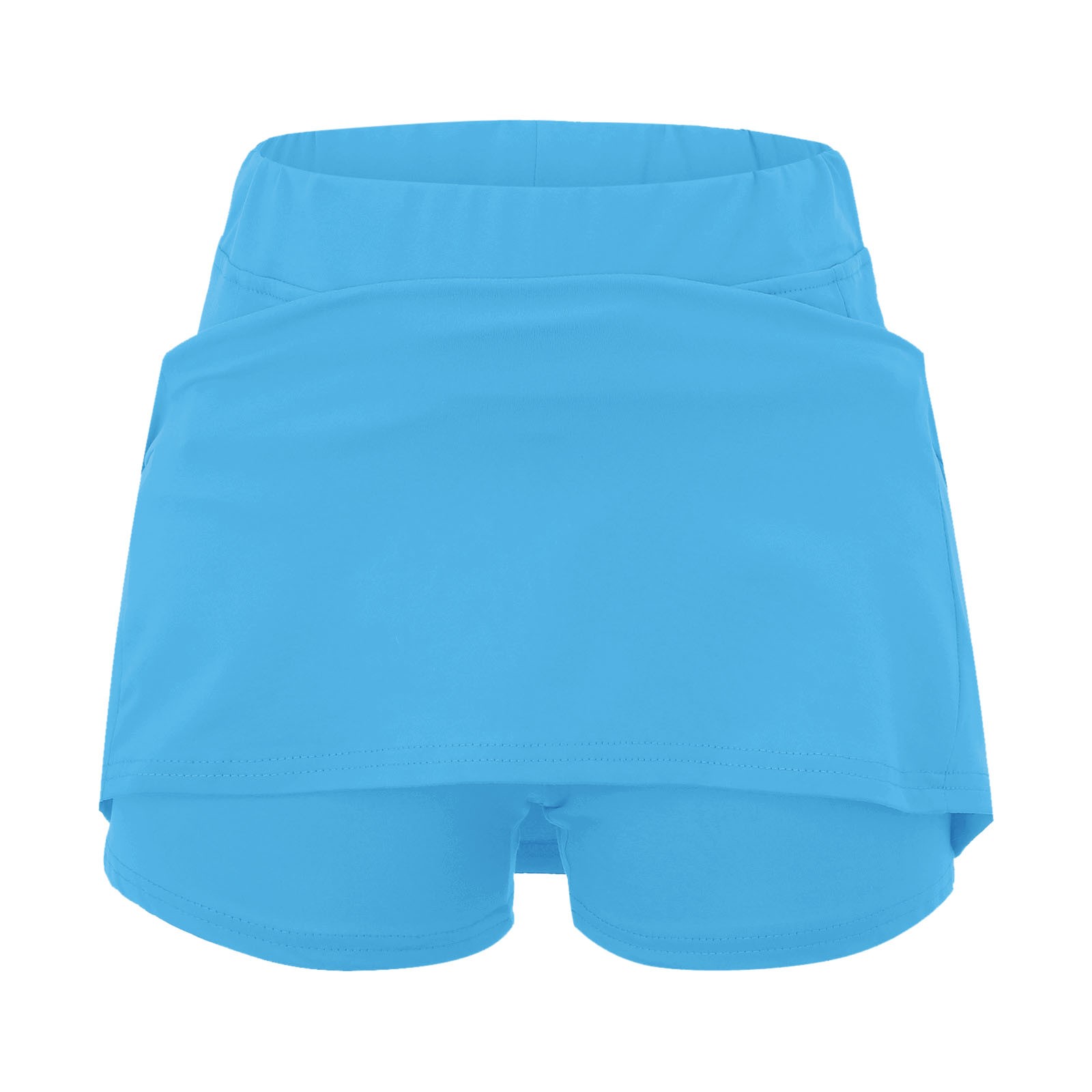 thumbnail image 5 of Falda de tenis para mujer con pantalón corto interior - Falda pantalón deportiva de cintura alta para yoga/correr - Tejido de secado rápido, cintura elástica, tallas S-XXXXXL, 5 of 6